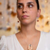 Colección Ámbarasca: Pendientes Mundos Hoja, en Plata 925 y policarbonato reciclado. - Image 4