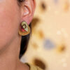 Colección Ámbarasca: Pendientes de Plata 925 y Cobre. 8  en 1 con cds reciclados en colores de otoño. - Imagen 5