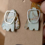 Pendientes versátiles, 4 opciones en 1, Plata 925 y cds reciclados - Image 3
