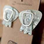Pendientes versátiles, 5 opciones en 1, Plata 925 y cds reciclados - Imagen 5