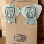 Pendientes versátiles, 5 opciones en 1, Plata 925 y cds reciclados - Imagen 4